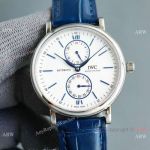 Swiss Grade 1 Copy IWC new Portofino 45 mm Watch with Blue Markers